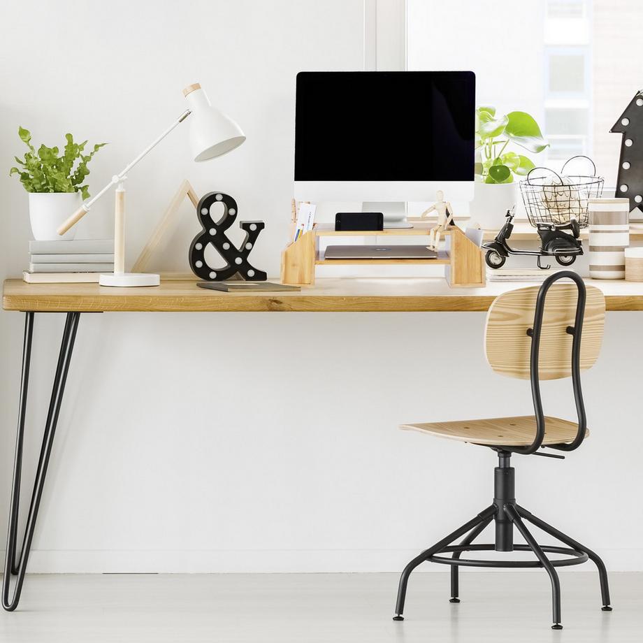 B2X Support d'écran en bambou  