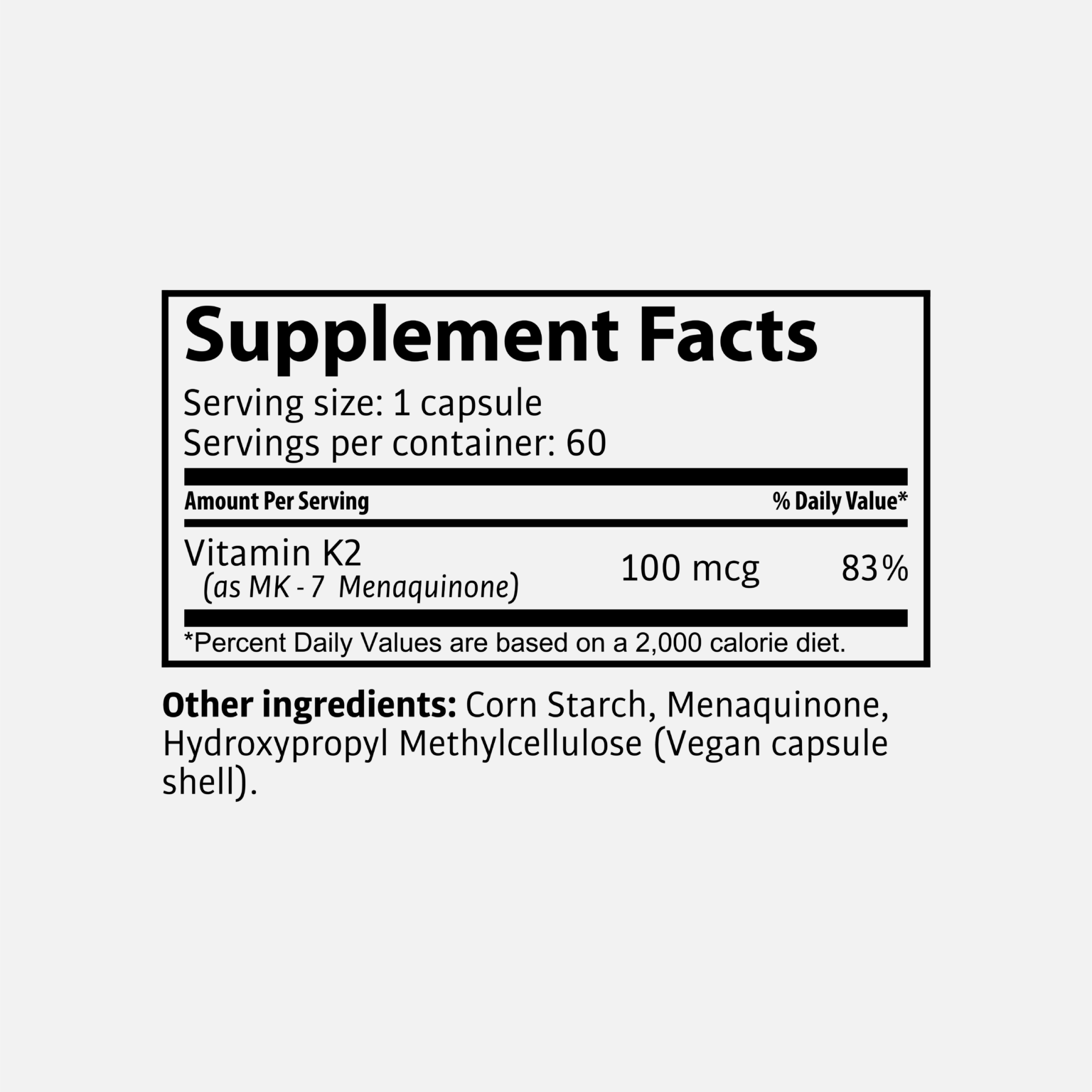 Tasnim  Vitamin K2 ESL – Menachinon – 60 Kapseln 