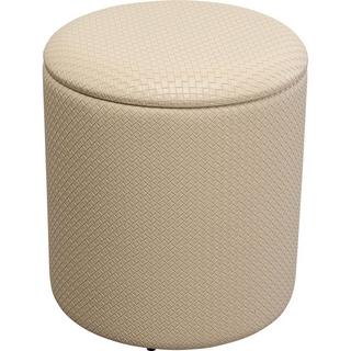 KARE Design Hocker Venezia Storage creme rund 40  