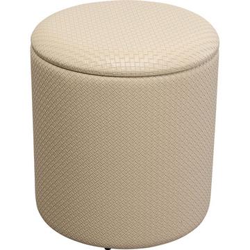 Hocker Venezia Storage creme rund 40