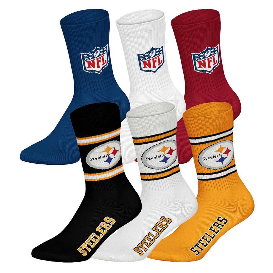Calzini Unisex Confezione da 6 Stretch-NFL 6Pack Crew Socks