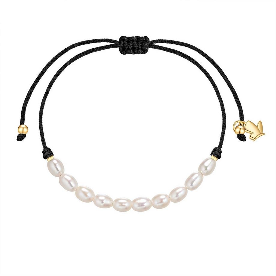 Perlen-Armband Edelstahl Süßwasser-Zuchtperle