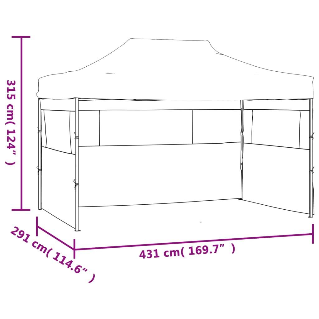 VidaXL Tente pliable tissu  