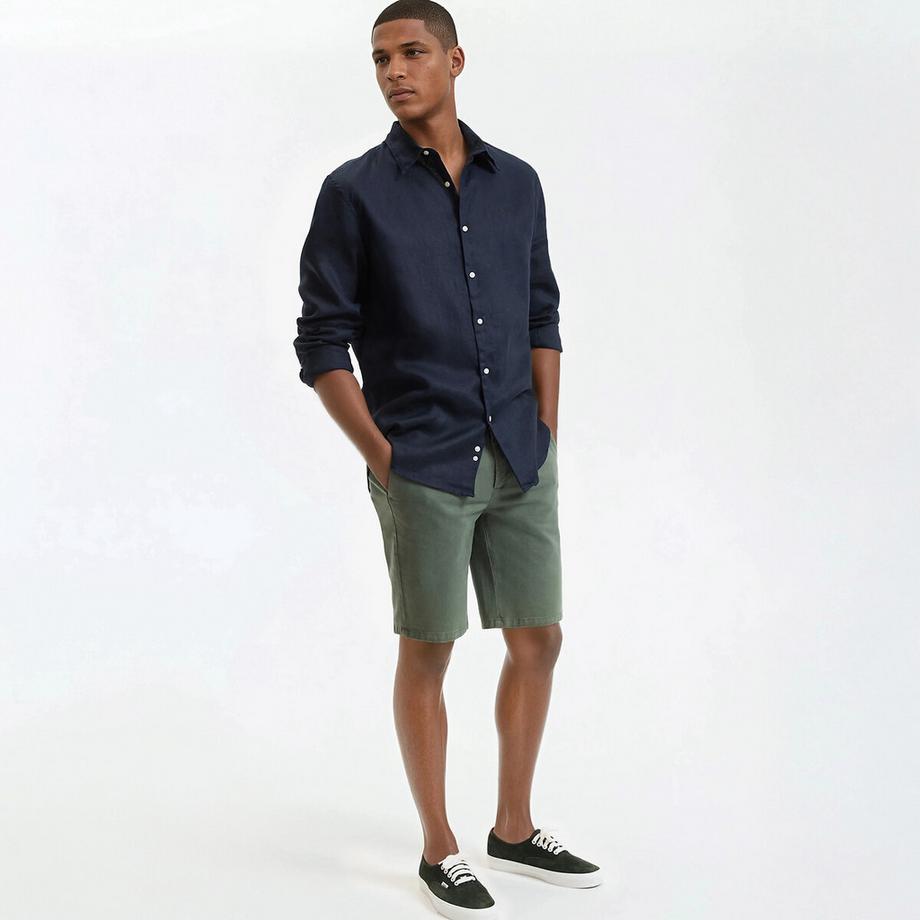 La Redoute Collections Signature Gerades Leinenhemd Langarm  