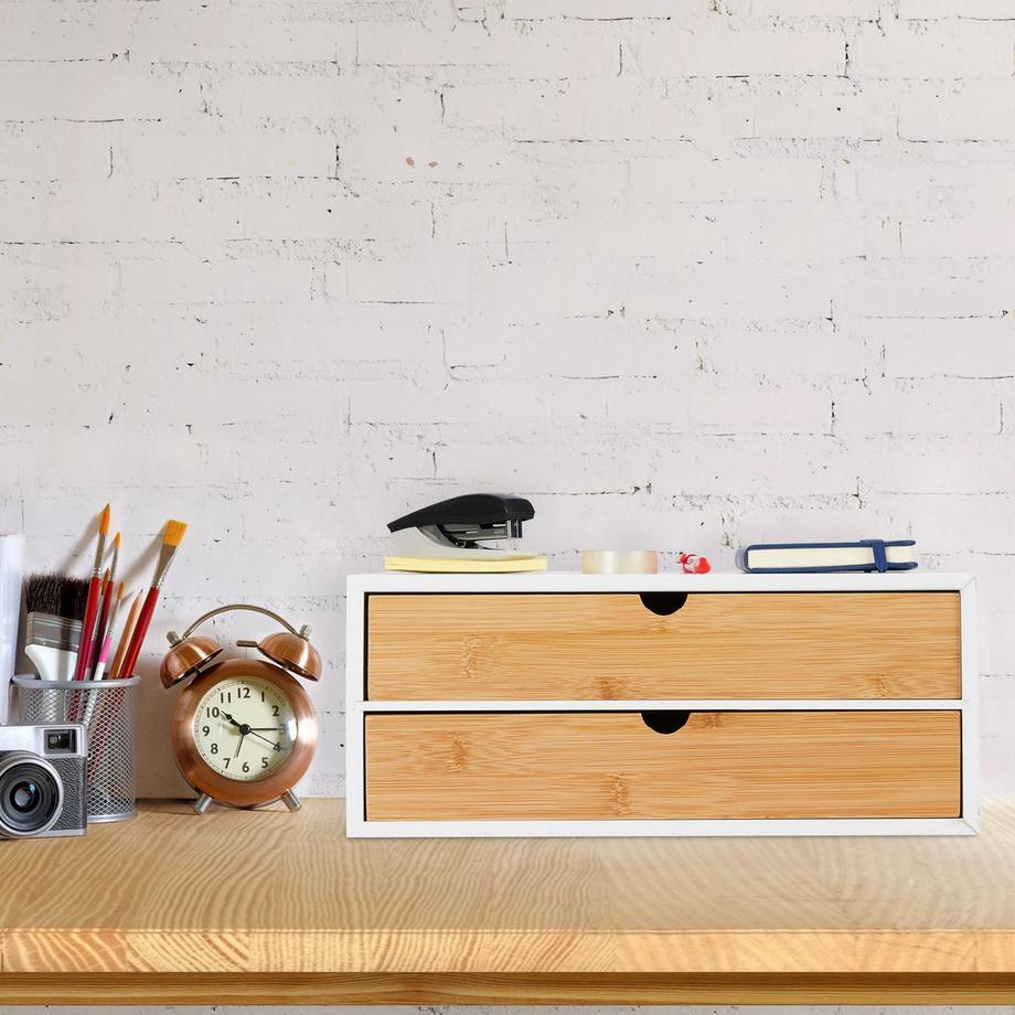 Northix Organizzatore da scrivania a 2 cassetti  