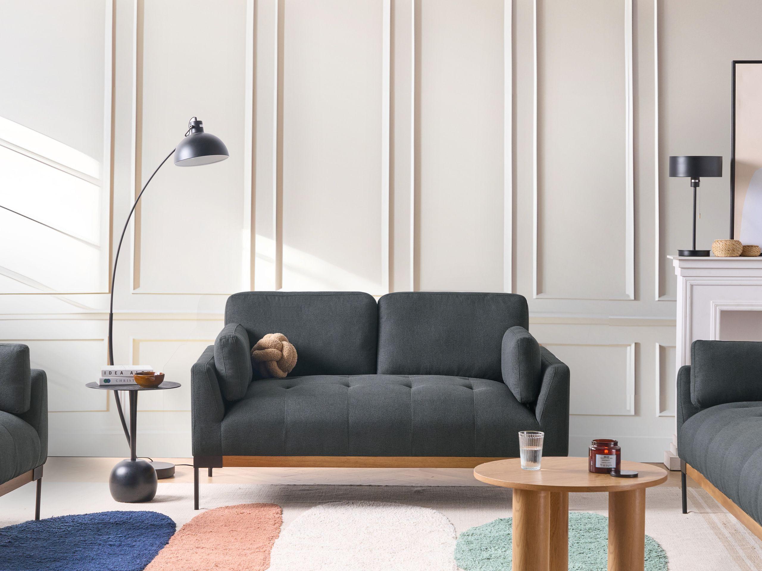 Beliani 2 Sitzer Sofa aus Polyester Modern SKAVEN  