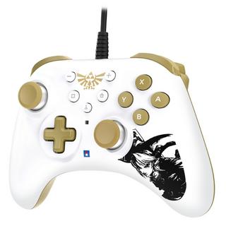 Hori  PAD Turbo Zelda Oro, Bianco Gamepad Nintendo Switch 