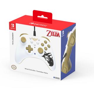 Hori  PAD Turbo Zelda Gold, Weiß Gamepad Nintendo Switch 