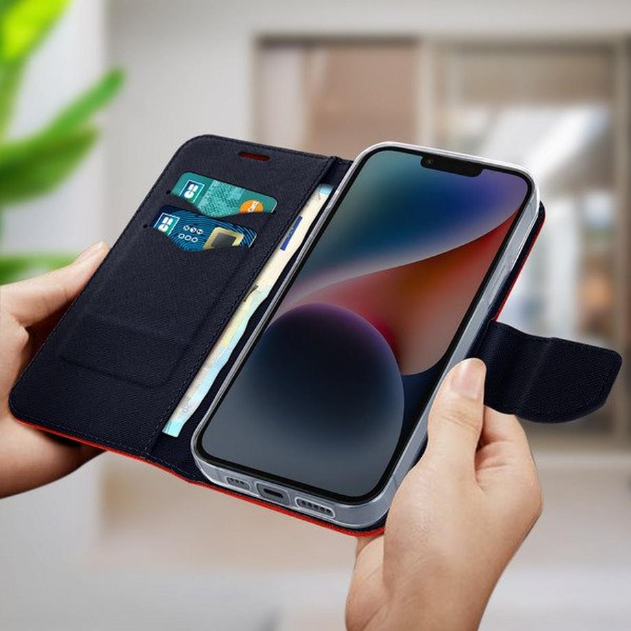 Avizar  Custodia Folio iPhone 14 Plus Rossa 