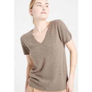 Studio Cashmere8  LILLY 14 Maglia manica corta con scollo a V - 100% cashmere 