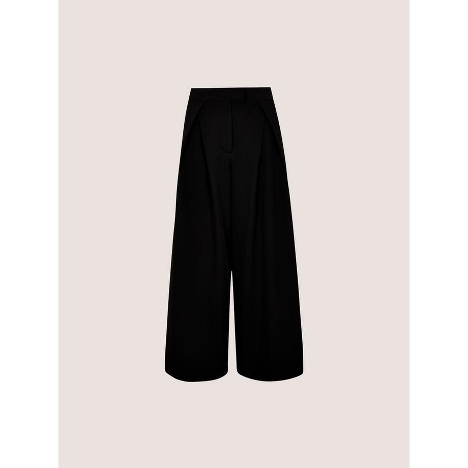 APRICOT Pantalon ajusté à jambes larges et plissé  