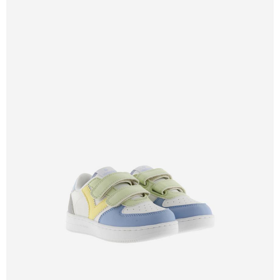 Victoria Tiempo Faux Leather Color Sneakers per Ragazzi  