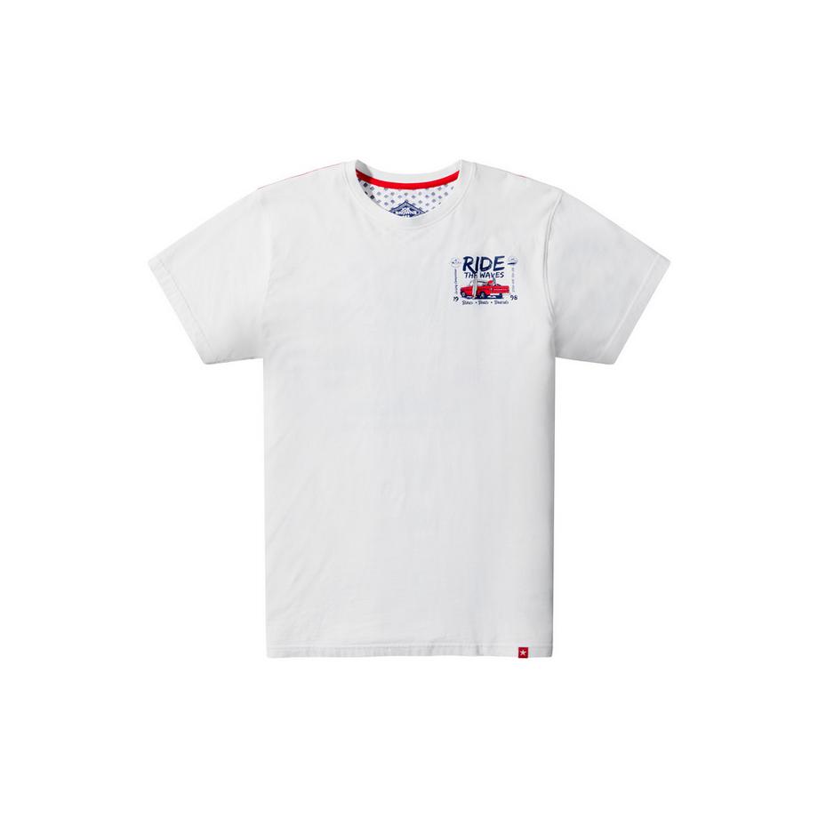 Joe Browns T-Shirt Grafico con Stampa Surf e Bici  