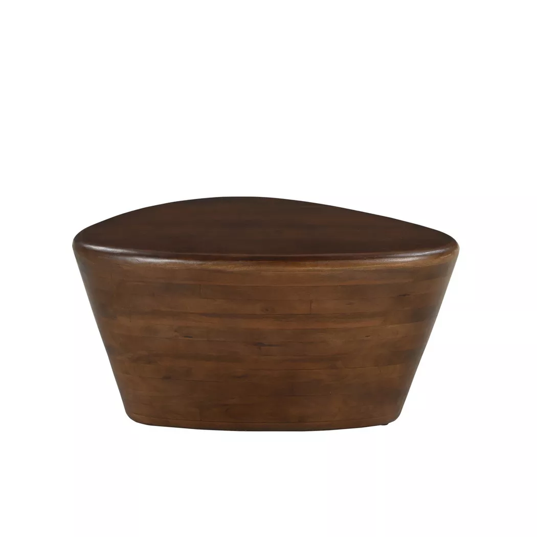 SIT Beistelltisch "Tel Aviv aus Mango massiv mit dreieckiger Tischplatte" 1 Stk. tlg. Geometrisches Design mit dreieckiger Massivholz-Tischplatte