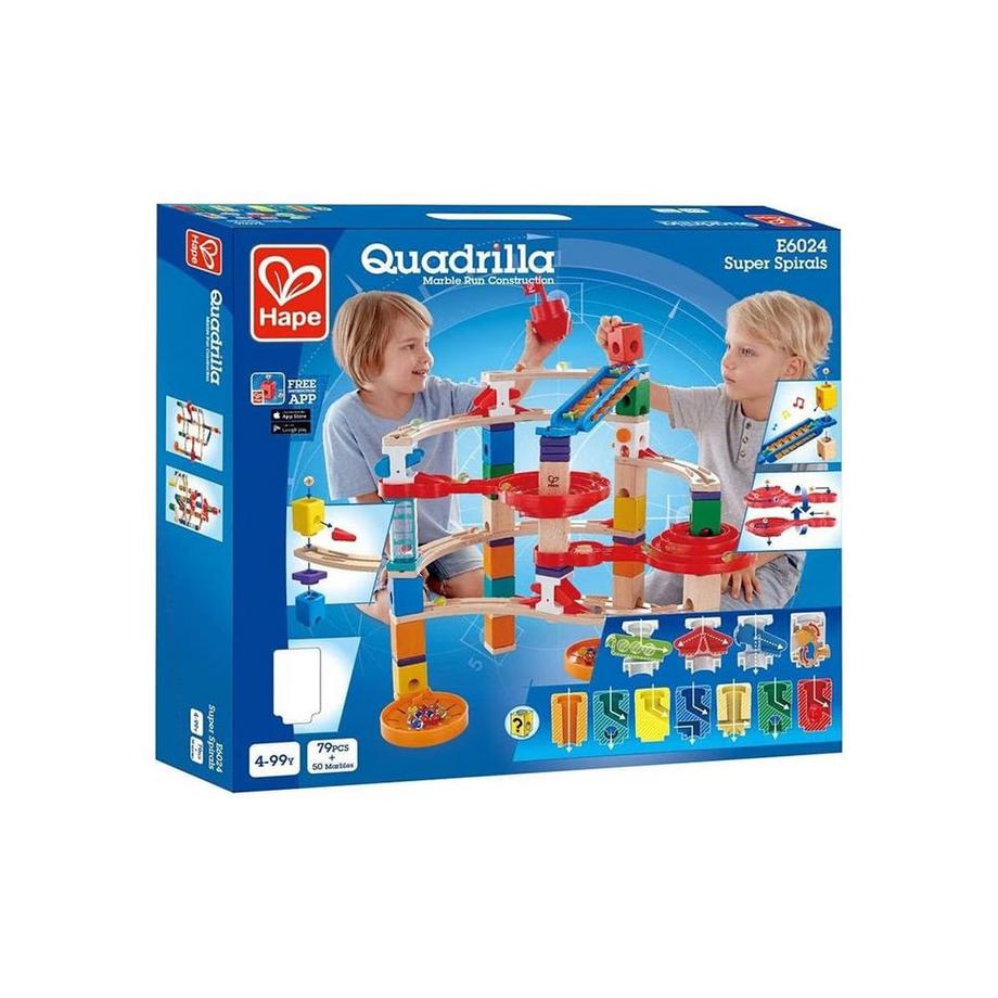 Hape  Quadrilla Super Spiralburg & Endspurt (107Teile) 