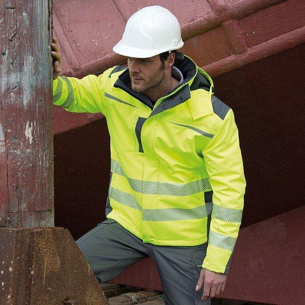 Result  Safeguard Dynamic HiVis Softshell Work Jacke 