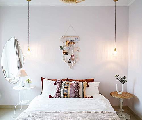 Alopini Makramee Wandbehang Foto Wand Boho Deko Chic gewebt Wandteppich für Home Decor, Schlafzimmer  