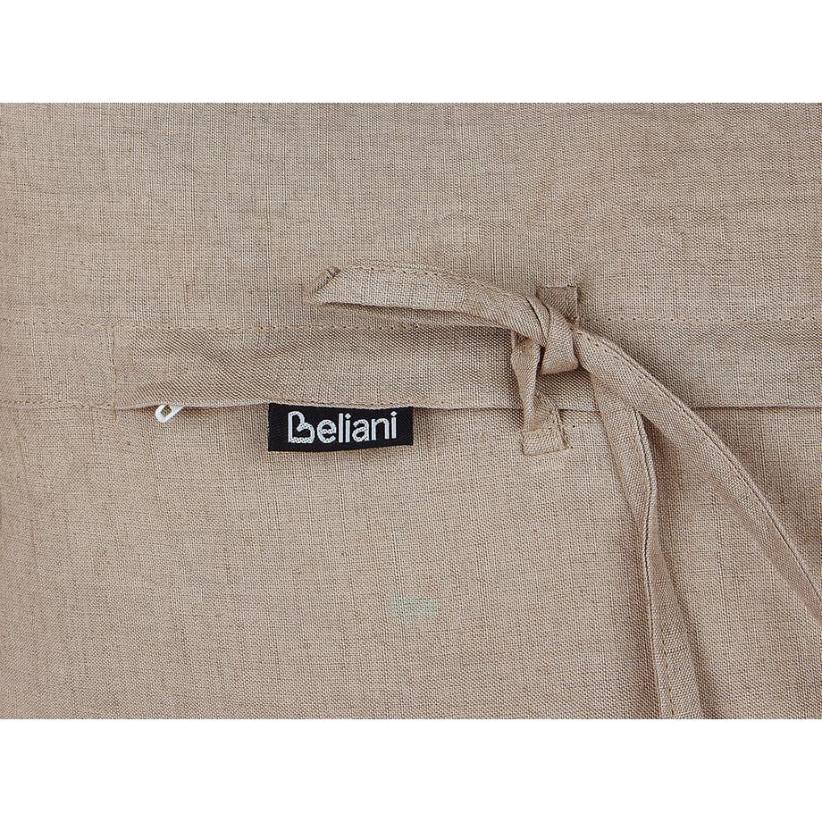 Beliani Lot de 2 coussins décoratifs en Lin Minimaliste SASSAFRAS  