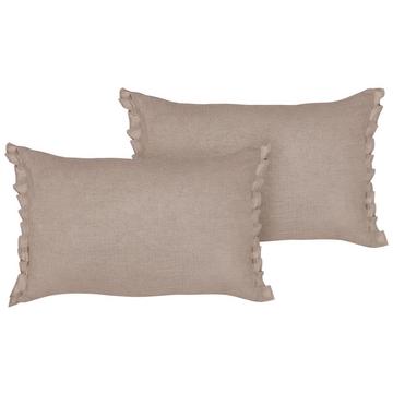 Lot de 2 coussins en Lin Traditionnel SASSAFRAS