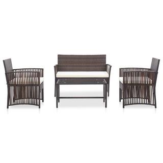 VidaXL Garten-lounge-set poly-rattan  