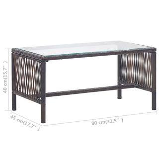 VidaXL Garten-lounge-set poly-rattan  