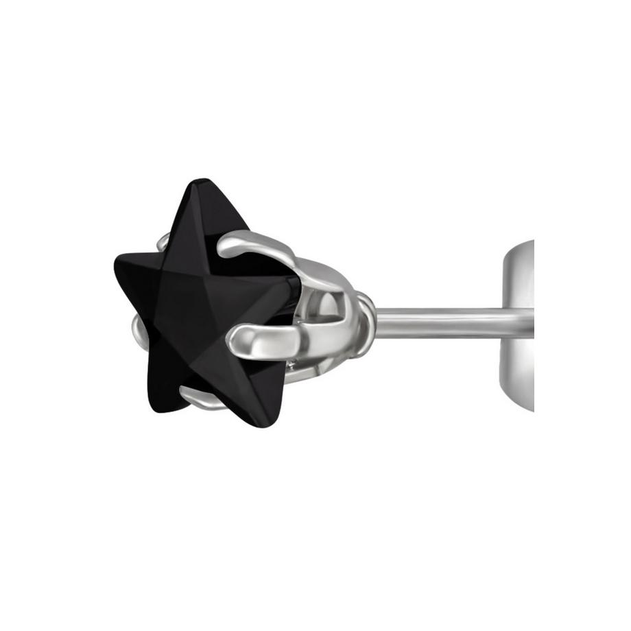 Maxte  SternOhrstecker aus Edelstahl mit Zirkonia 