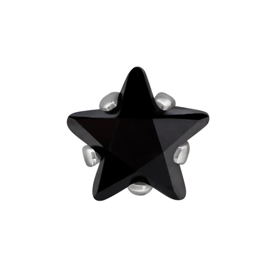 Maxte  SternOhrstecker aus Edelstahl mit Zirkonia 