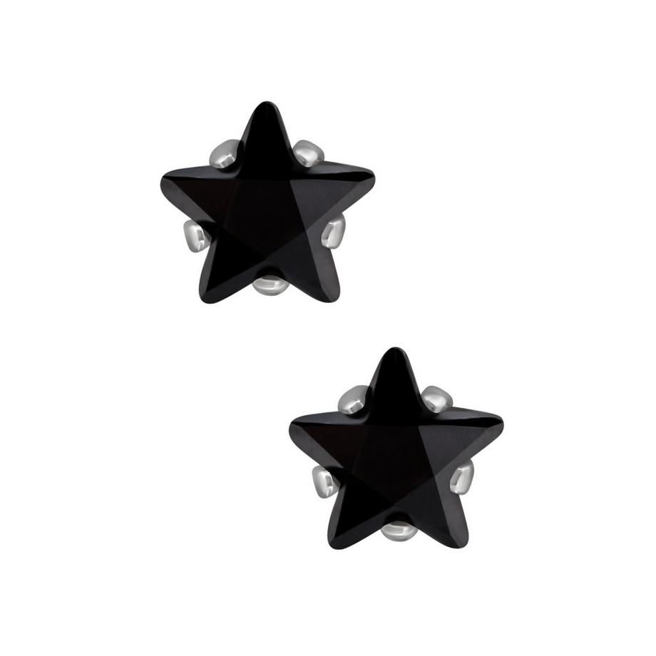 Maxte  SternOhrstecker aus Edelstahl mit Zirkonia 