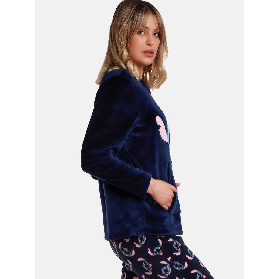 Admas Stitch Faces Haut Manches Longues et Pantalon Pyjama Set  