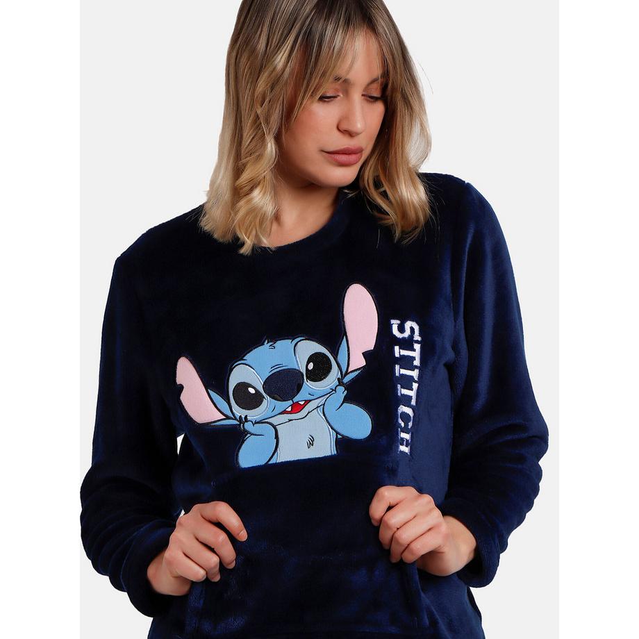 Admas Stitch Faces Haut Manches Longues et Pantalon Pyjama Set  