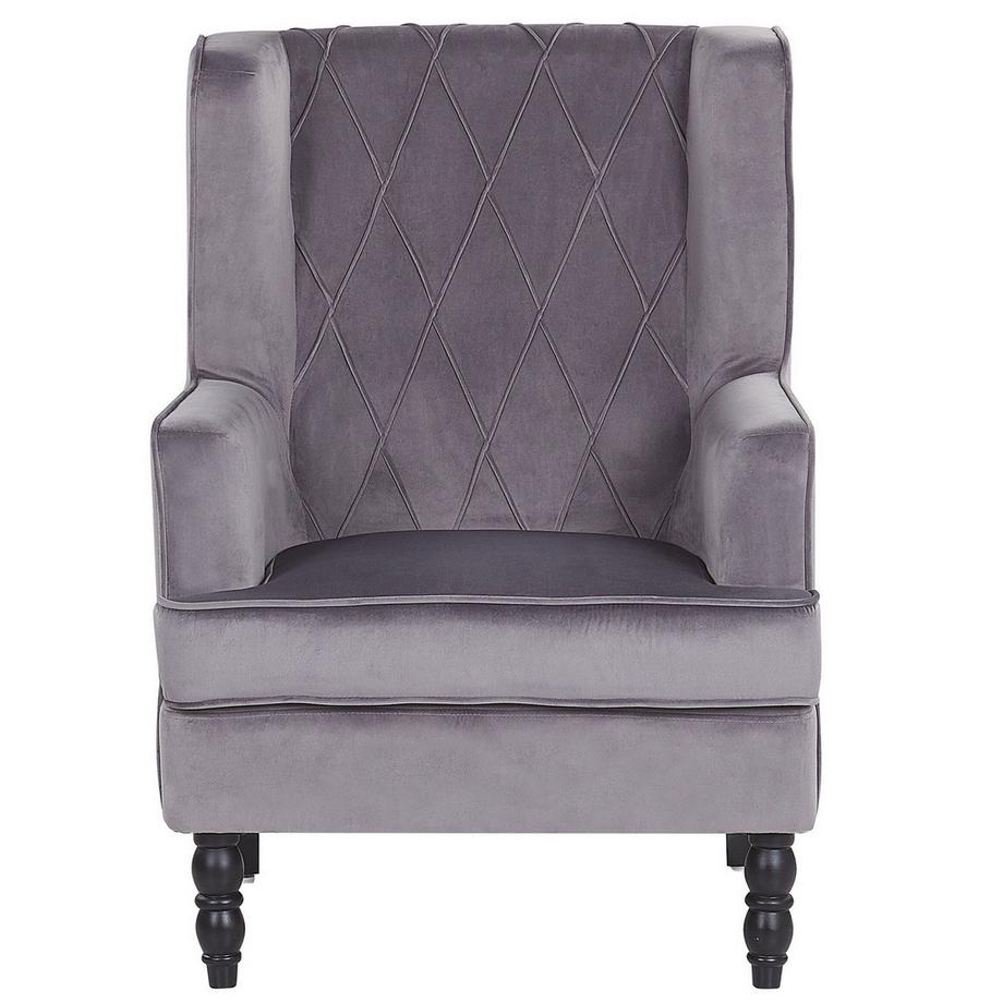 Beliani Fauteuil en Velours Rétro SANDSET  