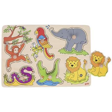 Puzzle Zootiere mit Tierstimmen (6Teile)