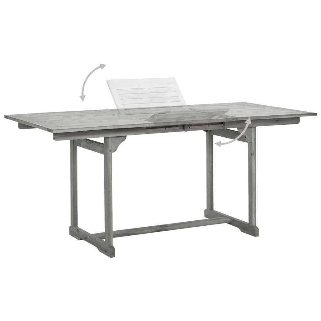 VidaXL Table de jardin bois d'acacia  