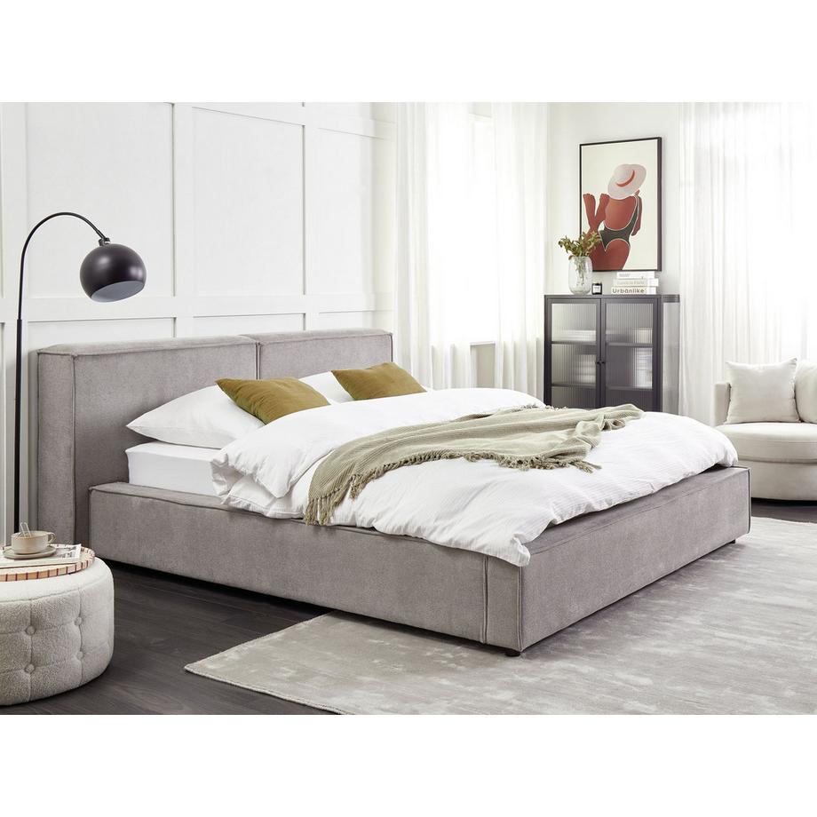 Beliani Letto en Tessuto  LINARDS  