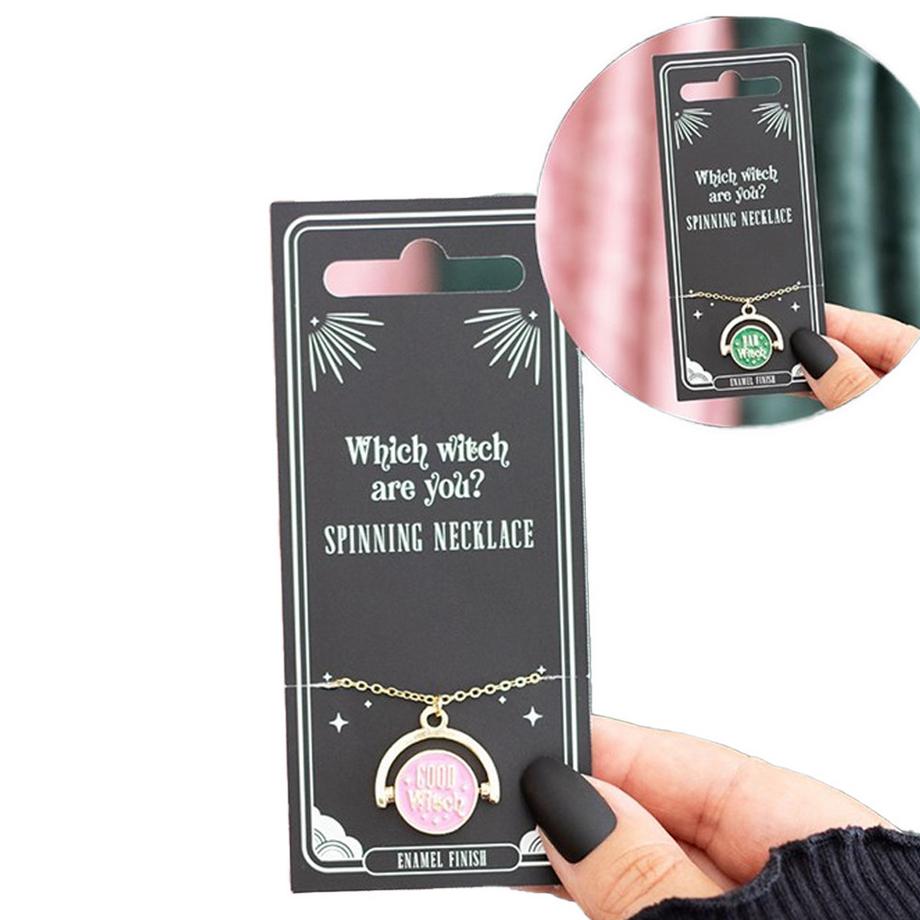 Something Different  Which Witch Are You Spinning Collana Misura  (Confezione da due) 