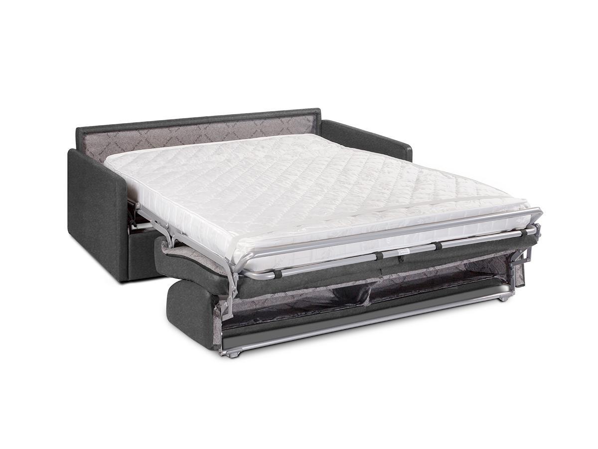 Vente-unique Canapé 4 places conible express en tissu CALIFE CouchageMatelas  