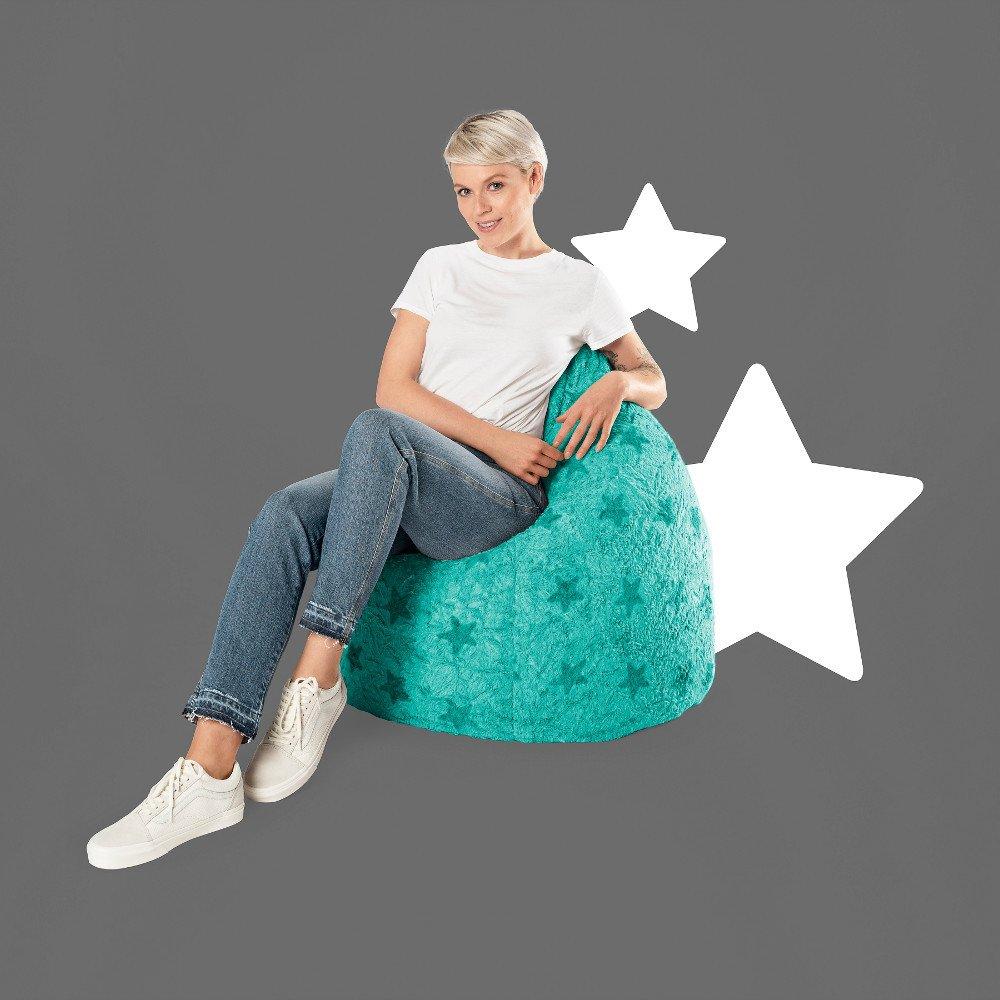 Sitting Point Sitzsack Beanbag Fluffy Stars  