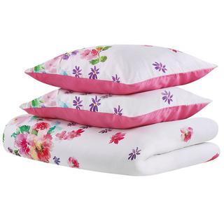 Beliani LARYNHILL Ensemble de housses de couette en Satin de coton Moderne  