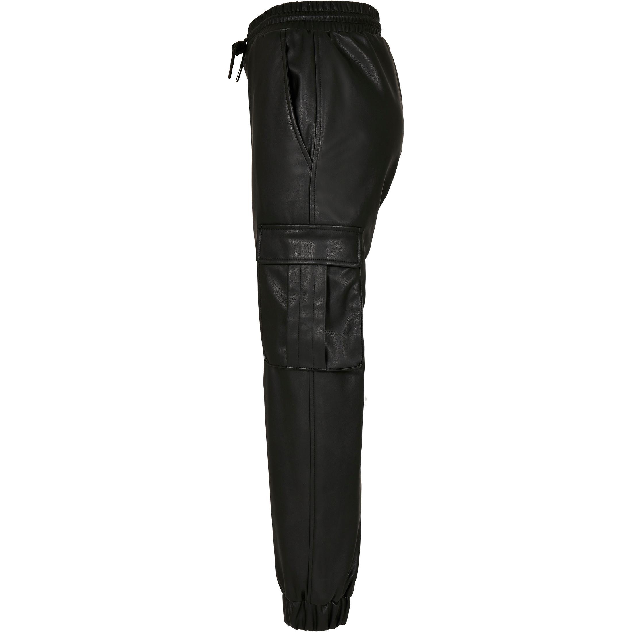 URBAN CLASSICS Pantalon Cargo Similicuir  