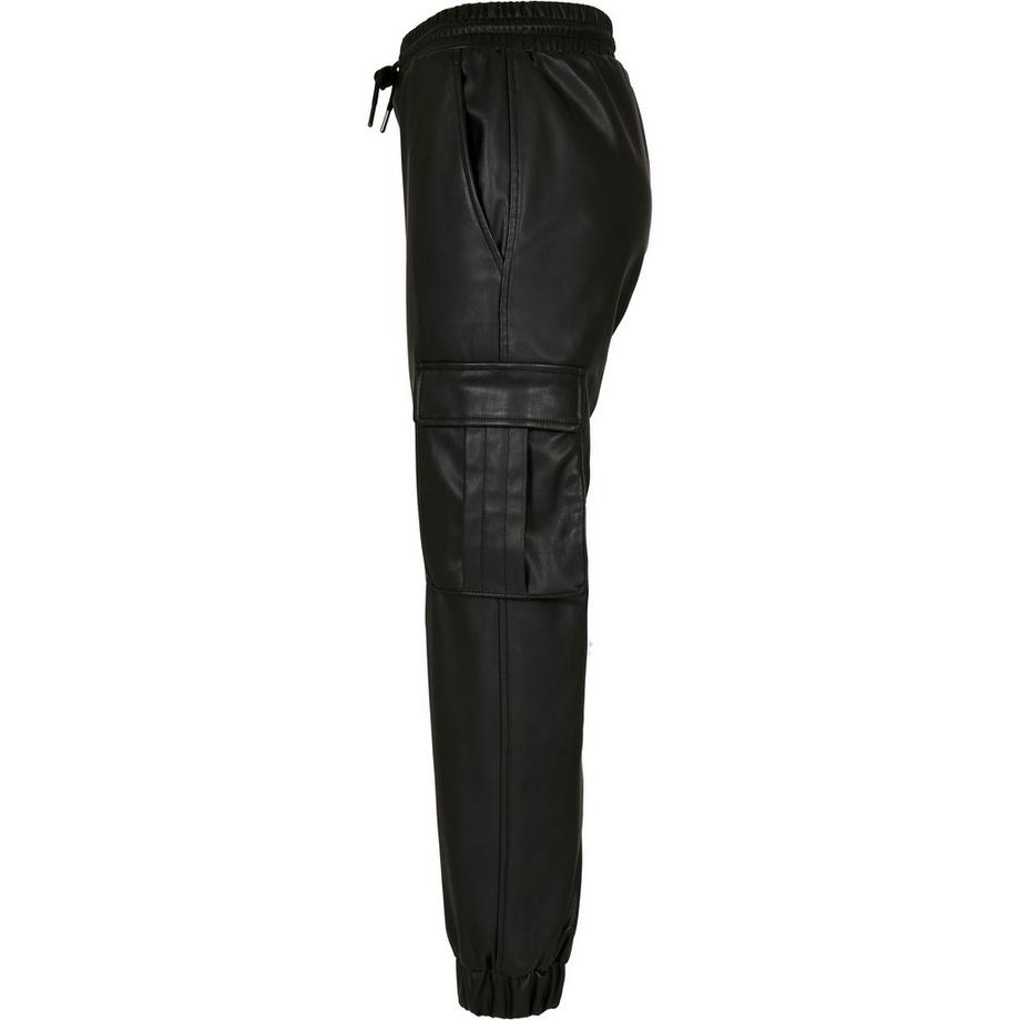 URBAN CLASSICS Pantaloni Cargo Similpelle  