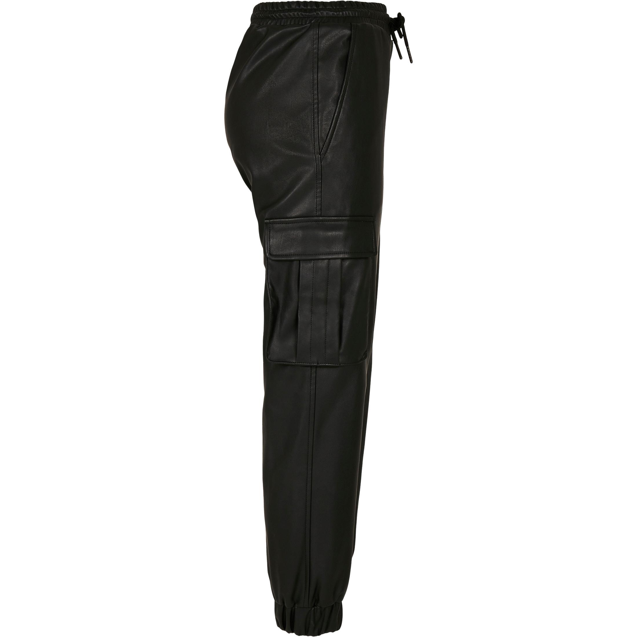 URBAN CLASSICS Pantalon Cargo Similicuir  