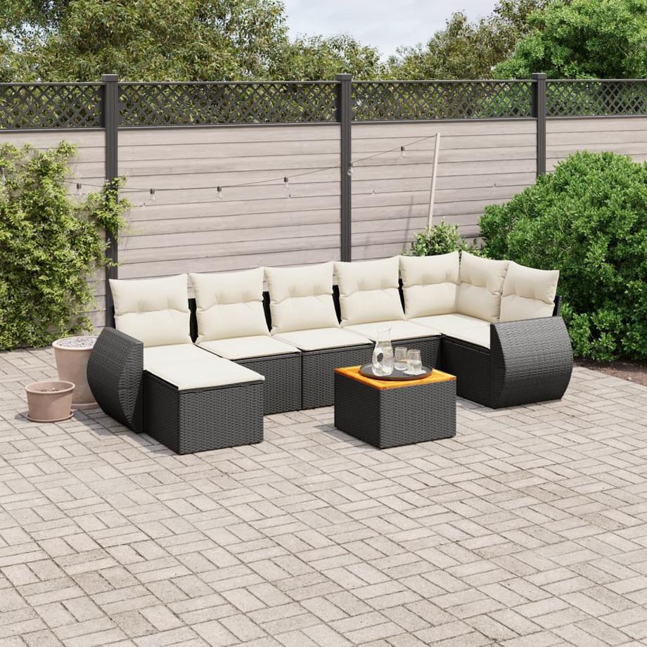 VidaXL Ensemble de canapés de jardin rotin synthétique  