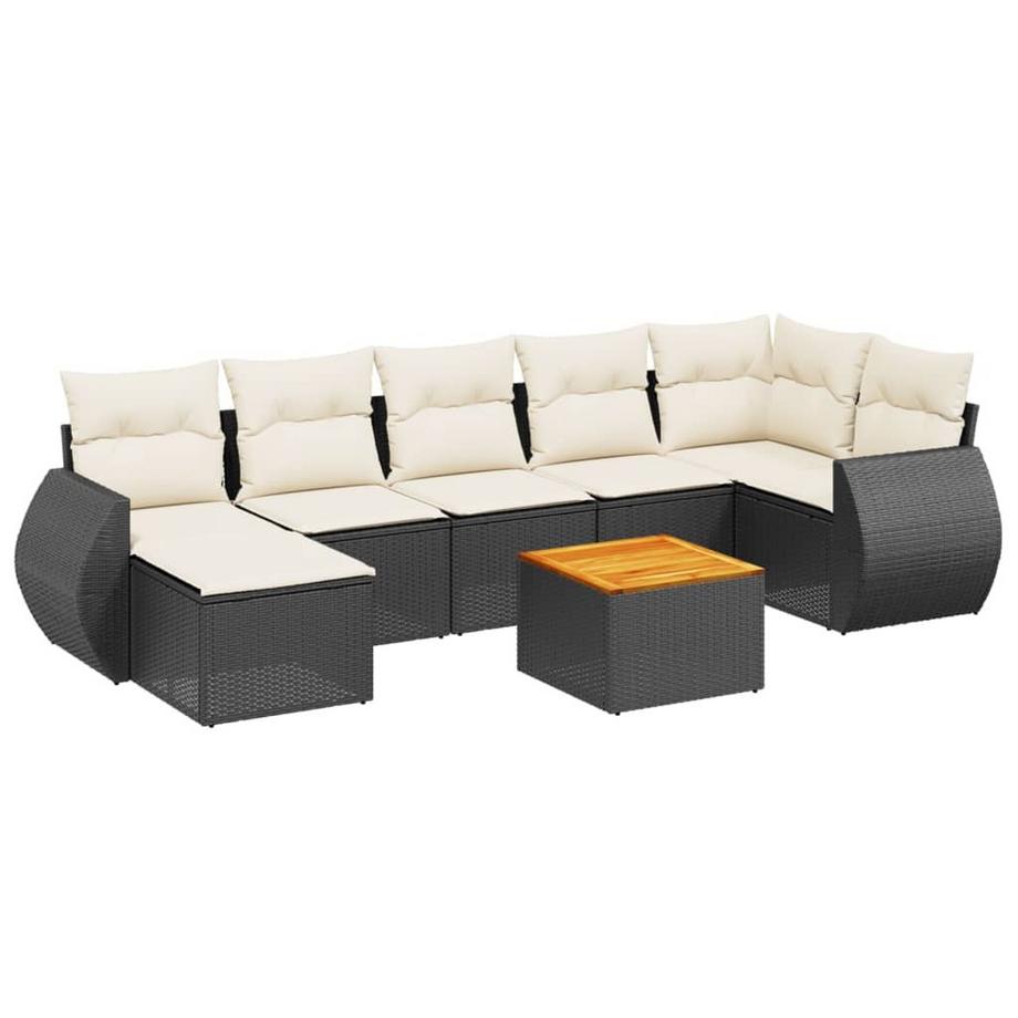 Ensemble de canapés de jardin rotin synthétique
