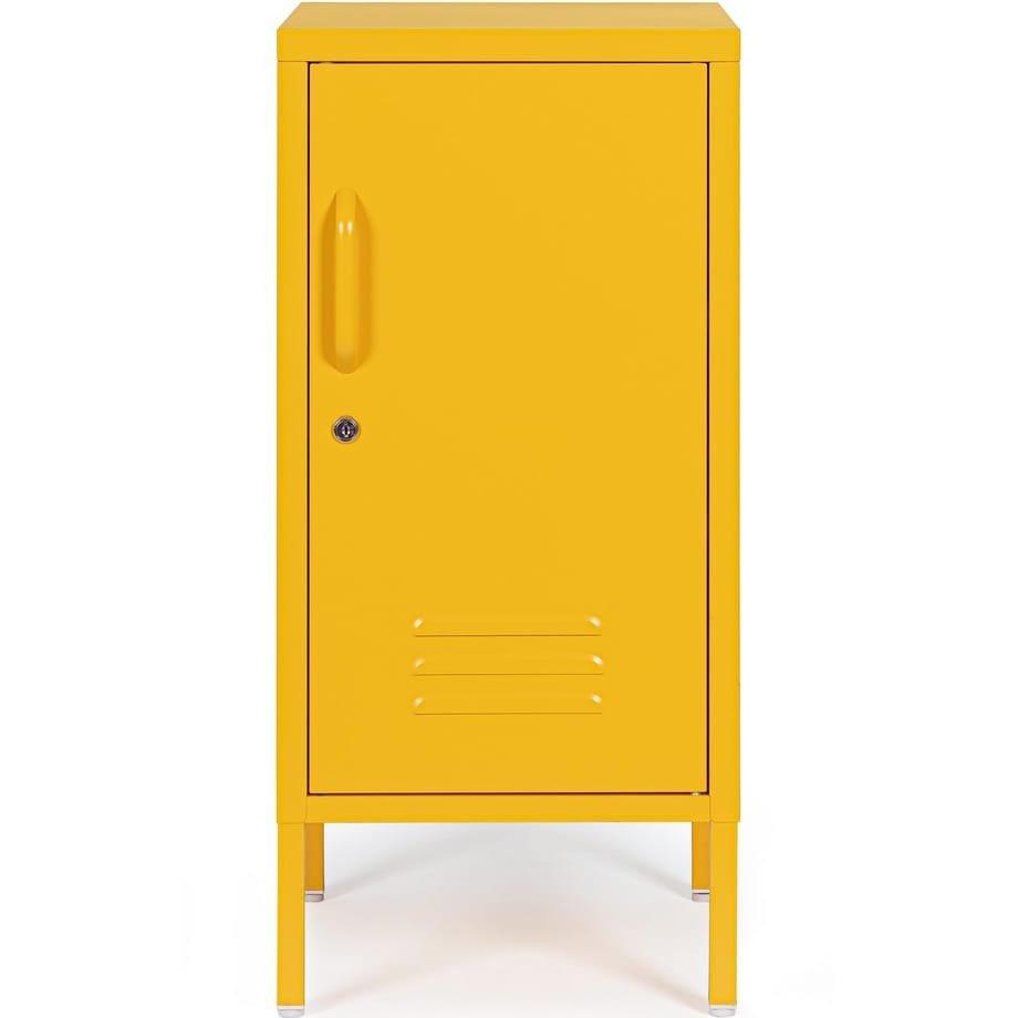 mutoni Table de chevet Cambridge jaune 40x35x76  