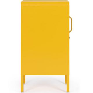 mutoni Table de chevet Cambridge jaune 40x35x76  