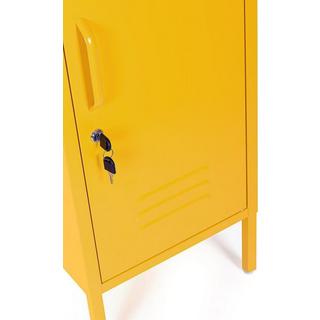 mutoni Table de chevet Cambridge jaune 40x35x76  