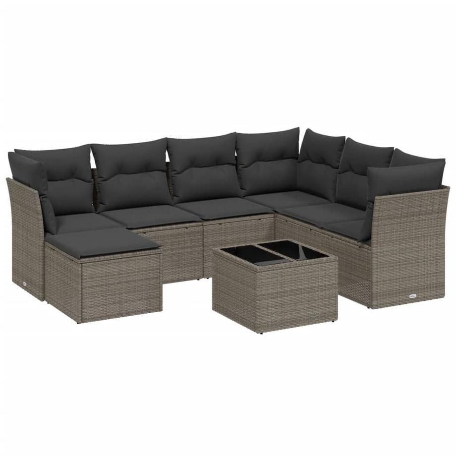 set divano da giardino Polirattan