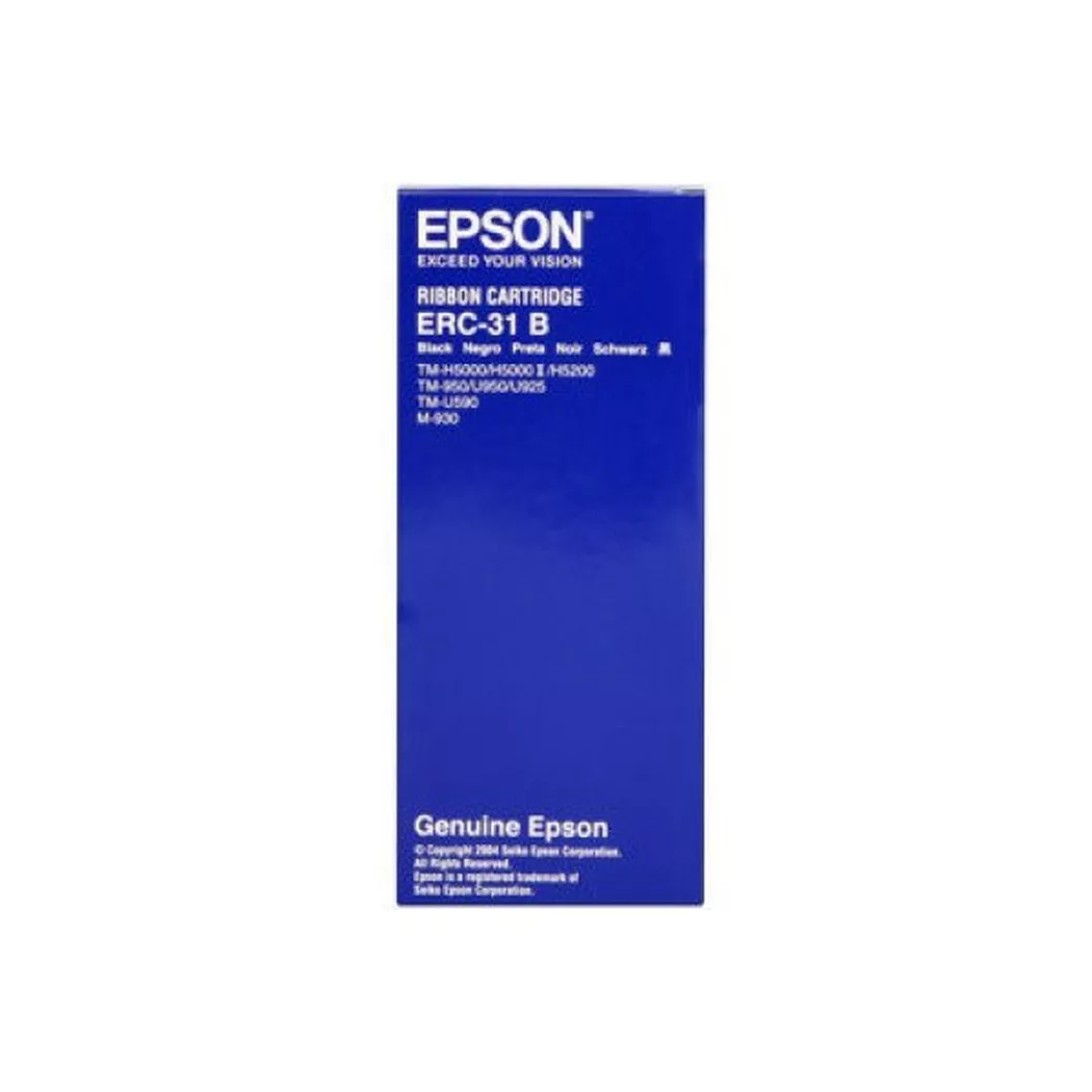 Epson – Farbband Nylon schwarz S015369 ERC 31, Schwarz, One Size