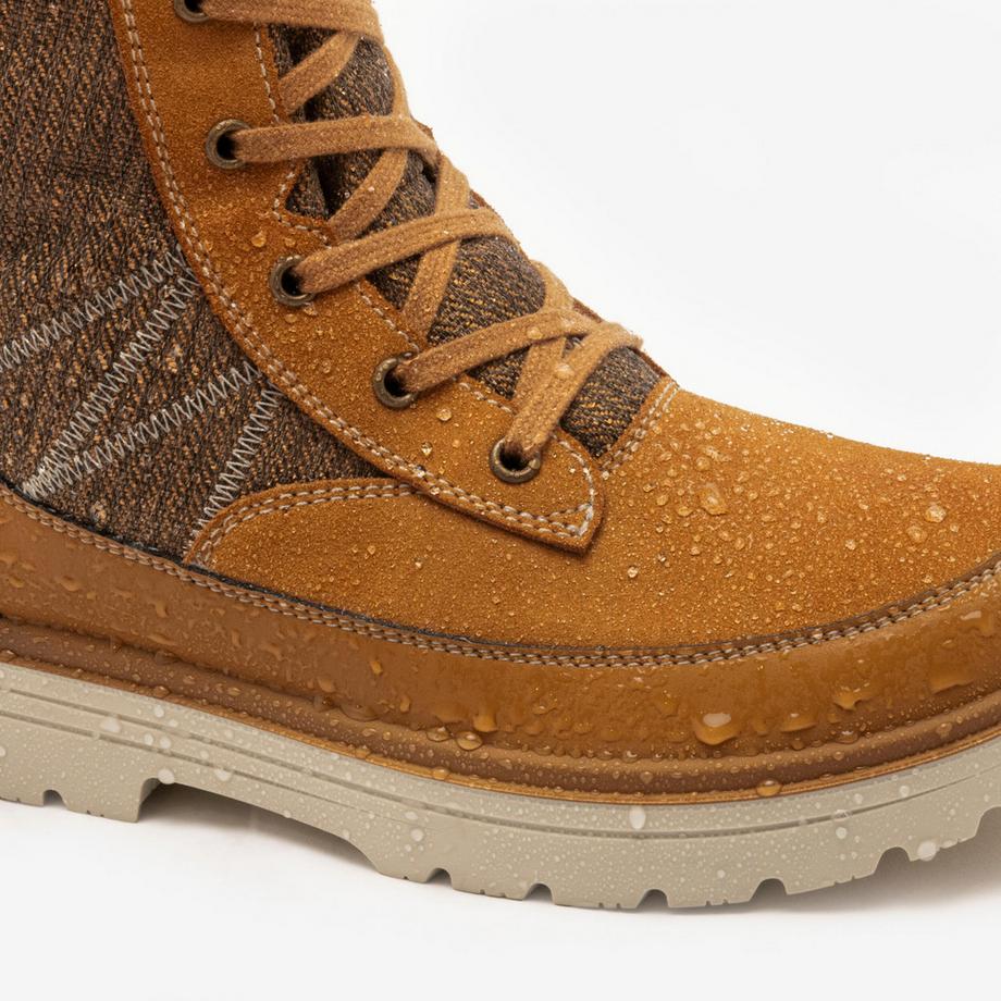 QUECHUA Schneestiefel Leder  