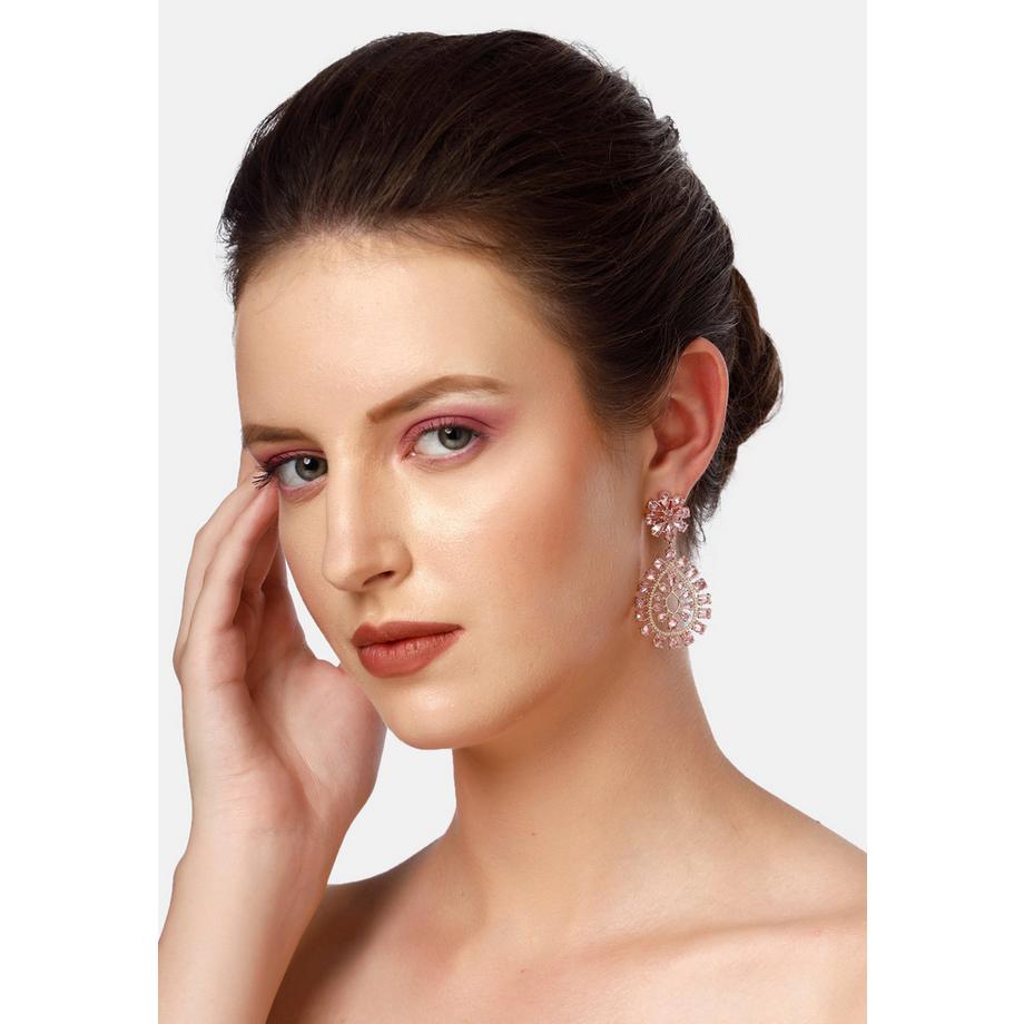 AVANT-GARDE PARIS  Diva Glänzende Florale Tropfenohrringe 